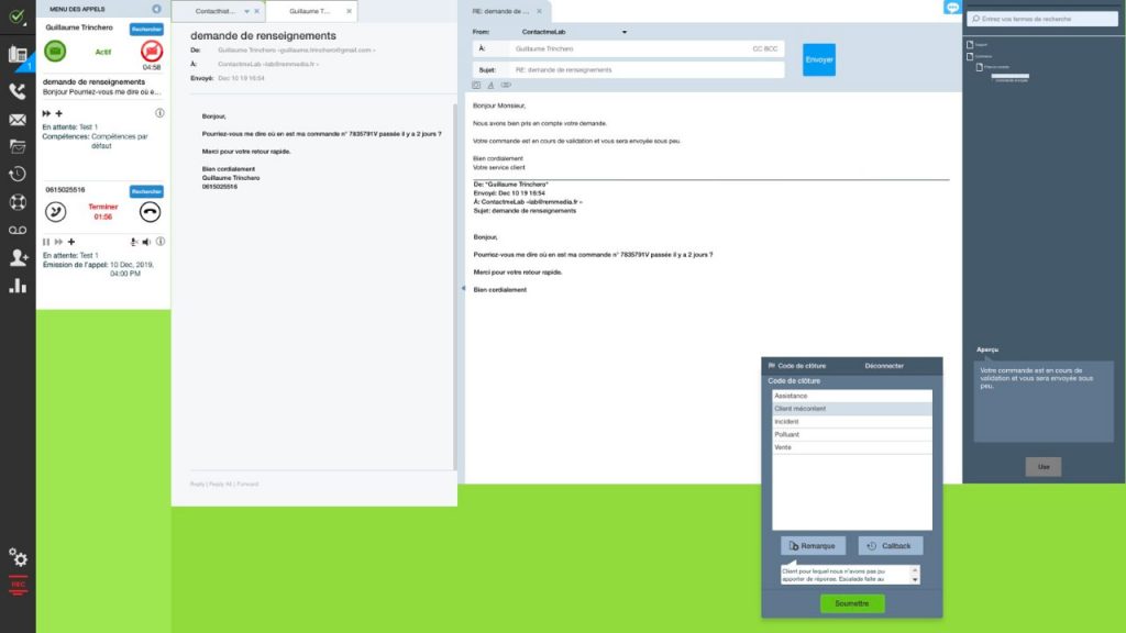 Optimisation du service client Optimisation du service client